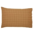 thumbnail image 3 of VHC Brands Connell Standard Pillow Case Set of 2 21x30, Cotton Pillow Case, Country Covers for Pillows, Connell Collection, Rectangle 21x30, Burgundy, 3 of 5