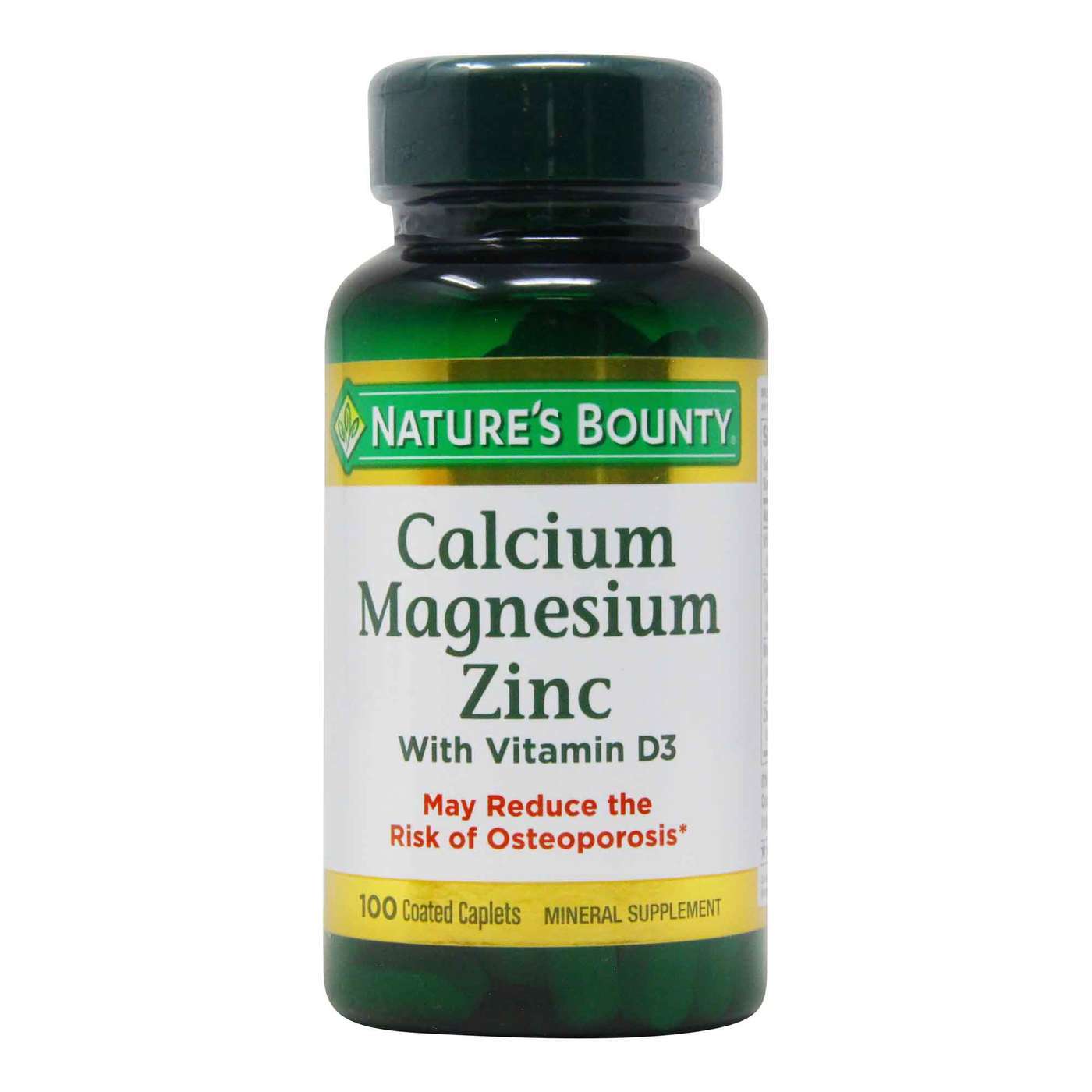 Natures Bounty Calcium Magnesium Zinc 100 Caplets