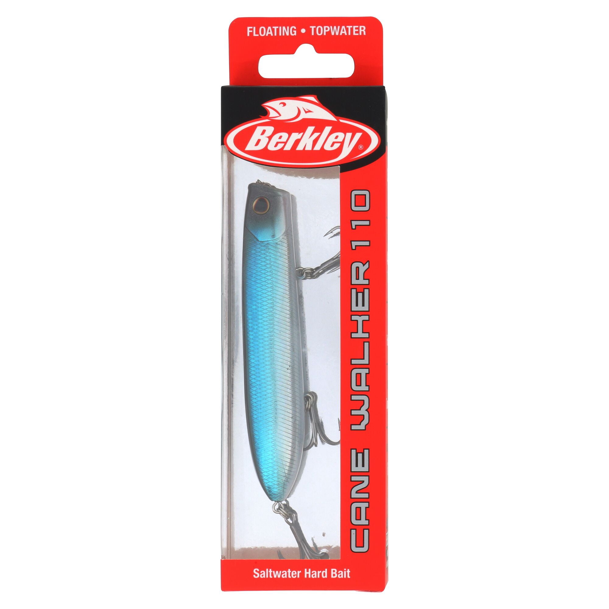 Berkley Cane Walker Saltwater, 4.3 in, Topwater Baits, Blue Bullet (1 Count)