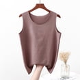 thumbnail image 4 of AherBiu Winter Tank Tops for Women Thermal Warm Vest Sleeveless Comfy Basic Layer Tops Solid Color, 4 of 7