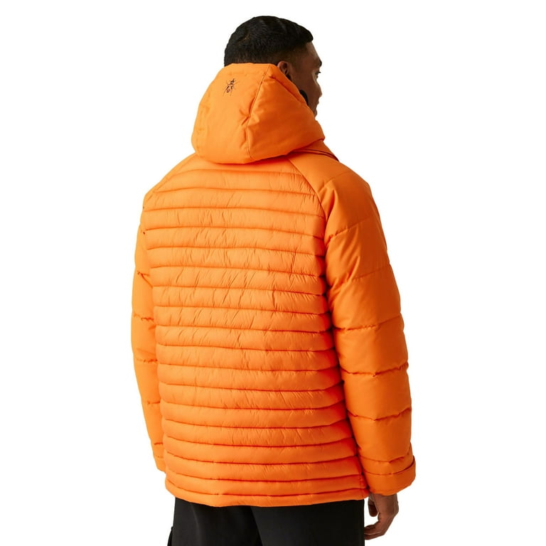【ORANGE】Hooded padded jkt Navigator Padded - Hooded Jacket for Men - Men's Orange Hooded