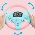 thumbnail image 2 of BESTSKY Steering Wheel Toy,360° Rotation Children'S Car Simulation Toy,Sturdy Suction Electric Car Toys,Pink, 2 of 6