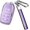 Silver Purple, variant on Key Fob Cover Compatible with Toyota Camry 4Runner Venza Land Cruiser RAV4 Prime Fortuner Tundra Grand Highlander bZ4X Corolla Hilux Mirai Keychain Case Holder Protector,Silver White
