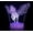 B, variant on Unicorn Night Light USB Night Light Unicorn Series 1 Seven Colors Creative 3D Night Light Gift Table lamp Vision LED Light Crackle Base: Seven Colors + Touch + Remote Control (YZ-2322)