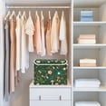 thumbnail image 4 of Yayeee Collapsible Cube Storage Bin with Lid Fabric Closet Decorative Basket with Handles, Green Forest Pattern, 4 of 7