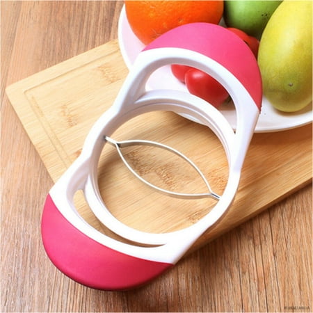 

Mango Slicer Fruit Cutter Kitchen Tool Stainless Steel Splitter Rose Red