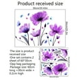 thumbnail image 3 of Injueey Purple Decals Flying PVC Simple Self-adhesive Stickers Self-Assembly Decor Window Sticker Wall Art Mural Living Type2, 3 of 6
