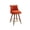 Orange, variant on Roundhill Furniture Elvara Set of 2 Button-Tufted Counter Stools with Nailhead Trim - Blue