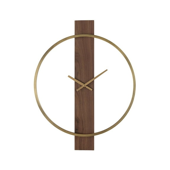 Renwil Avigail Wall Clock, Antique Brushed Brass