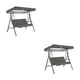 thumbnail image 2 of Columpio para 3 personas Cateissary con cubierta de asiento y toldo de sombra Gris, 2 of 6