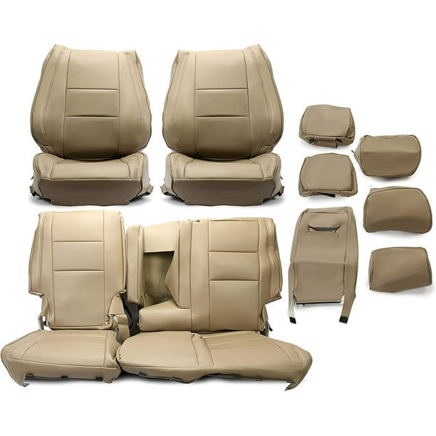 Kojem Full Leather Seat Cover Sets Compatible With 2018 2019 Jeep Grand Cherokee New Front And Rear Car Covers Light Frost Beige 14 Piece Set Com - Seat Covers For A 2005 Jeep Grand Cherokee Kojem Full Leather Seat Cover Sets Compatible With 2018 2019 Jeep Grand Cherokee New Front And Rear Car Covers Light Frost Beige 14 Piece Set Com - Seat Covers For A 2005 Jeep Grand Cherokee