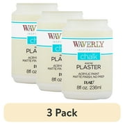 (3 pack) Waverly Inspirations Chalk Paint, Ultra Matte, Plaster, 8 fl oz