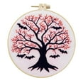 thumbnail image 1 of Halloween Embroidery Kits Cross Stitch Kit For Beginners Adults Spider Wreath Kit Embroidery Pumpkin Crafts, 1 of 8