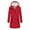 Red, variant on Tqyyweavej Women's Outdoor Ventures Softshell Jacket with Hood Fleece Lined Warm Lightweight Waterproof Insulated Windbreaker