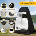 thumbnail image 3 of Camping Shower Tent, Outdoor Pop Up Changing Tent, Portable Bathroom Toilet Tent Privacy Tent with Portable Bag for Camping, Beach, Hiking, Travelling, 3 of 8