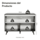 thumbnail image 2 of Mueble de Cocina Madesa Reims 2 Puertas Negro 120 cm, 2 of 9