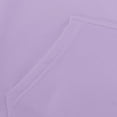 thumbnail image 4 of Womens Oversized Hoodies with Front Pocket Cotton Fleece Lined Winter Fall Casual Pullover Top Hooded Sweatshirt (L, Purple), 4 of 6