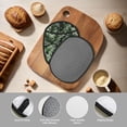 thumbnail image 4 of Pofeuu Tropical Palm Leaves1 Print Silicone Pot Mat Mitten With Hanging Loop Heat Resistant Oven Mitts Non-Slip Bbq Baking Smoking Potholders, 4 of 7
