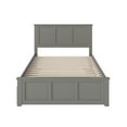 thumbnail image 6 of Madison Full Platform Bed with Matching Foot Board with Full Size Urban Trundle Bed in Grey, 6 of 9