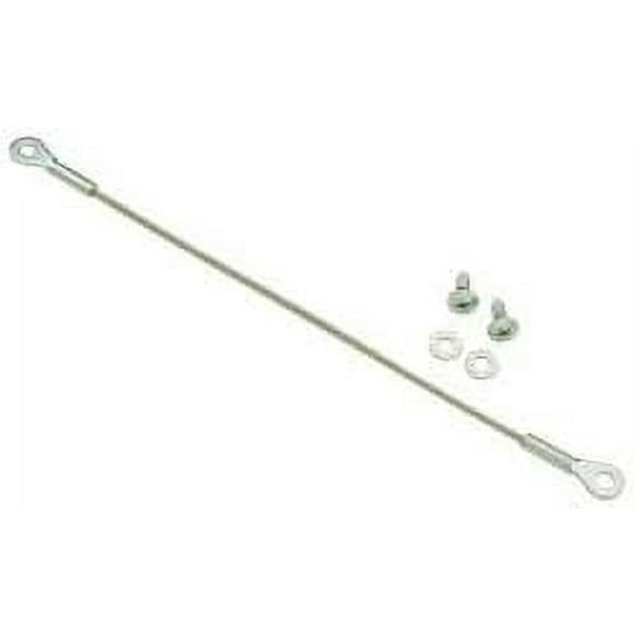 Door Restraint, steel, zinc plated, plastic cover, 163mm