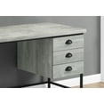 thumbnail image 4 of Monarch Specialties Computer Desk - 55"L, Grey Reclaimed Wood, Black Metal, 4 of 10