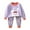 A46-Light Purple, variant on Hessimy Toddler Boys Girls Spring Summer Crewneck Long Sleeve Cute Print Sweatshirt & Pants Cute Set（Light Gray，4-5 Years）