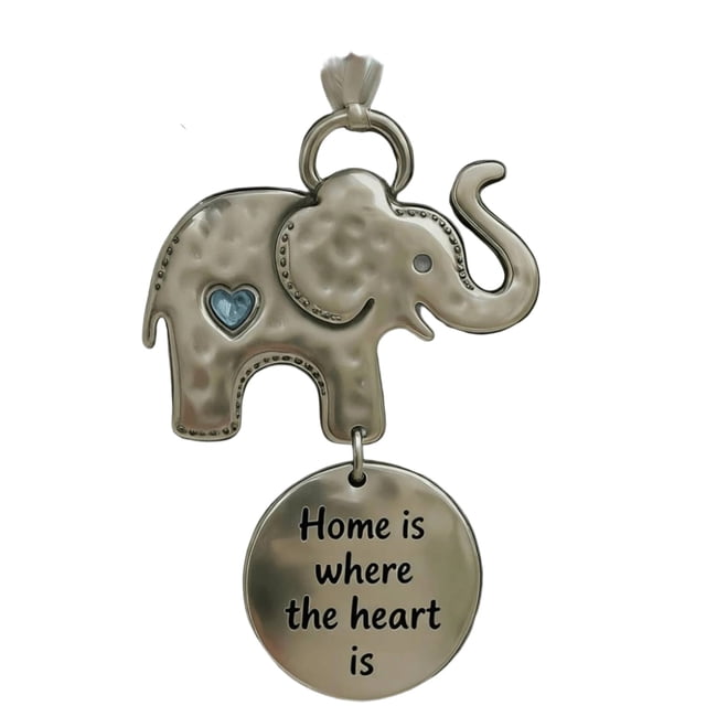Adorno navideño de la amistad para mujer | Adorno de metal con forma de elefante para árbol con palabras inspiradoras | Regalo navideño para mejores amigas y hermanas