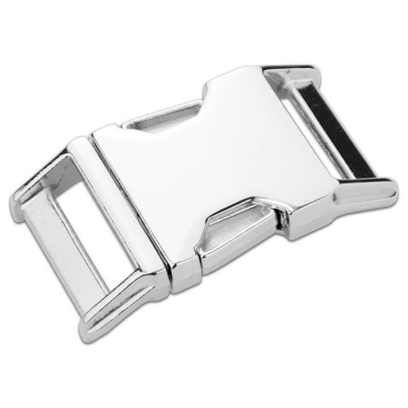 - Country Brook Design® 1 Inch Contoured Nickel Plated Side Release Buckles