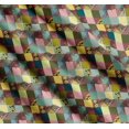 thumbnail image 3 of Soimoi Cotton Voile Fabric Leopard & Argyle Patchwork Fabric Prints by Yard 56 Inch Wide, 3 of 7