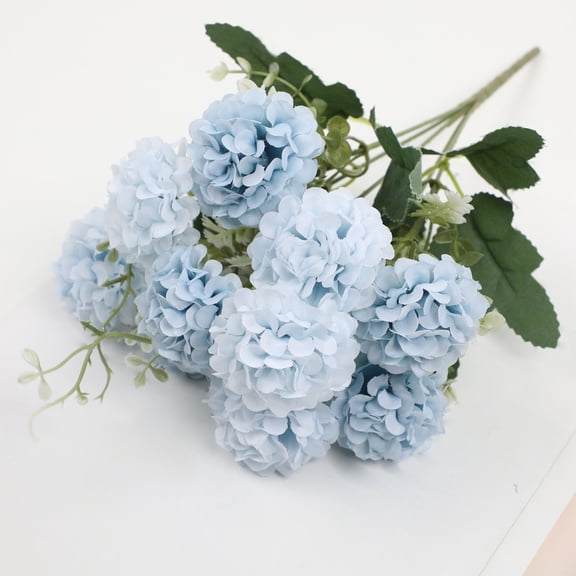 Artificial Hydrangea Bouquet Faux Hydrangea Flowers With Bendable Stems Multiple Colors For Home Decor Wedding Table Centerpieces And Party Decoration