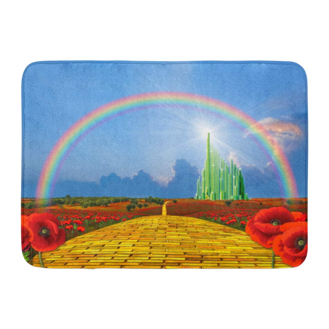 Pok Poppies Field Yellow Brick Road Leading To The Oz Emerald Poppies Field Yellow Brick Road Leading