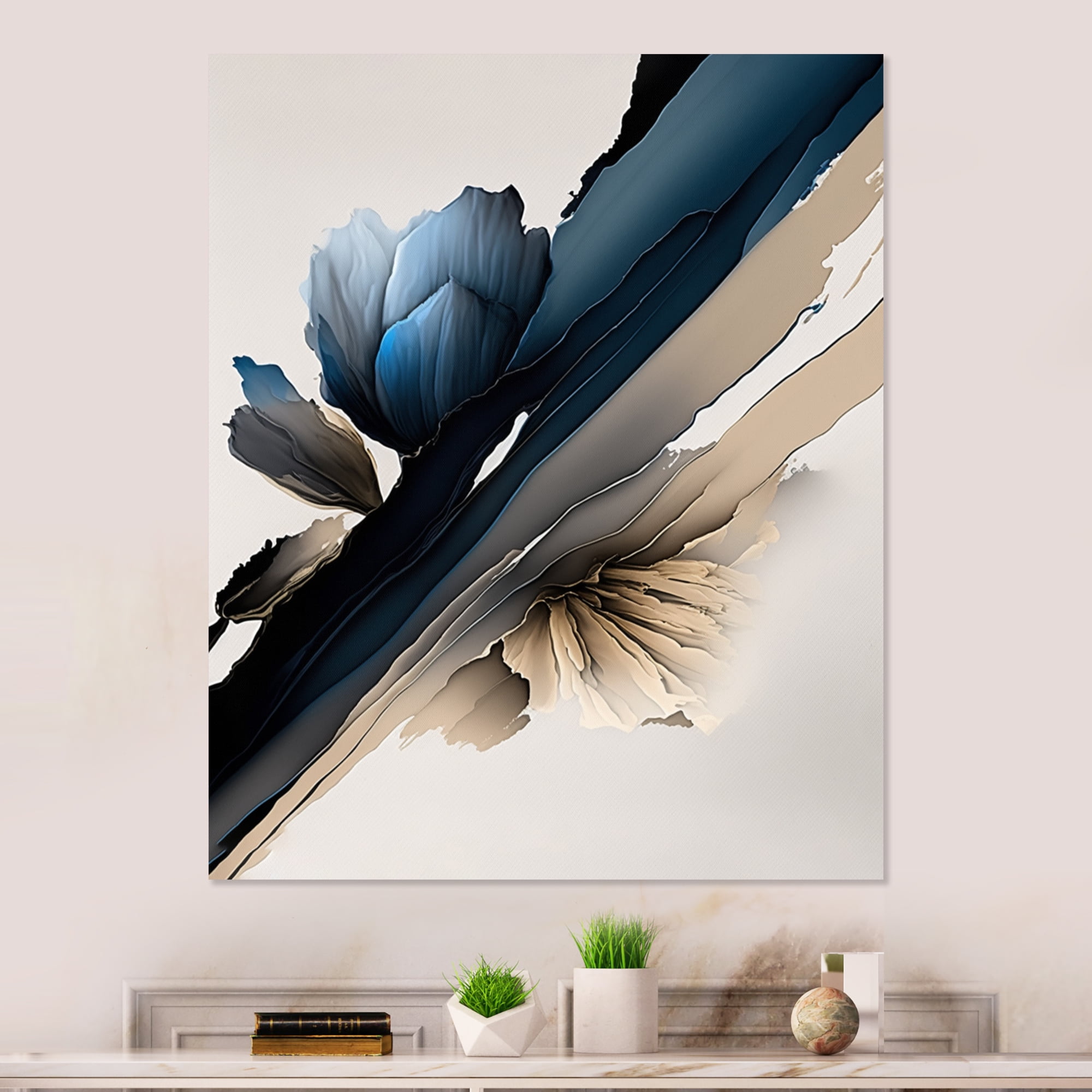 Designart Hyperrealistic Peony Flowers III Canvas Wall Art