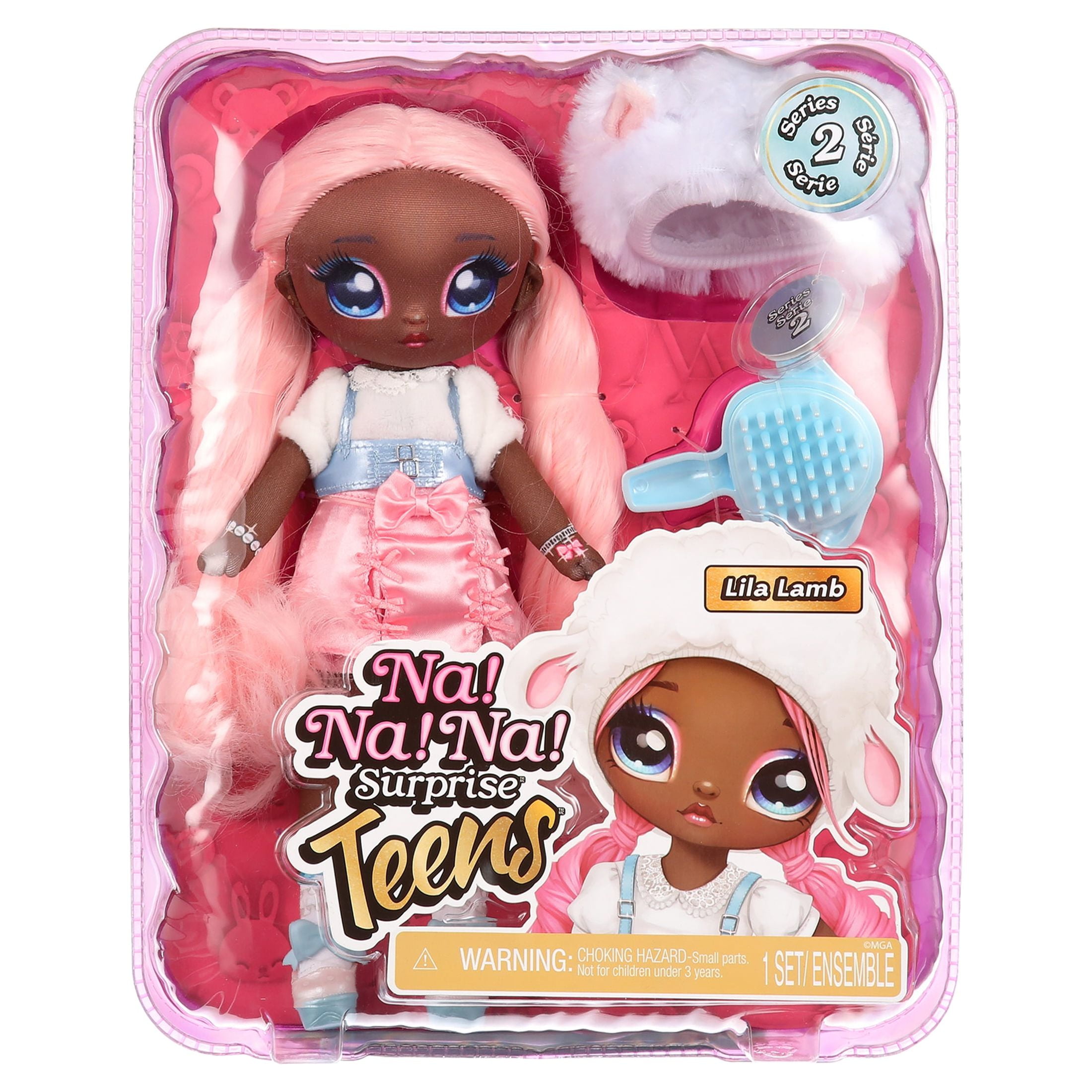 Na! Na! Na! Surprise Lavender Kitty Long Hair Doll Playset with