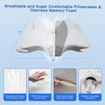 thumbnail image 6 of Pain Relief Cervical Pillow for Neck Support,Adjustable Ergonomic Pillow Cozy Sleeping,Odorless Orthopedic Memory Foam Pillows,Contour Bed Pillow for Side Back Stomach Sleeper, 6 of 7