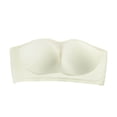 thumbnail image 2 of Byworldtasic Strapless Bras for Women No-Slip Bandeau Push Up Wireless Comfy Seamless No Underwire Padded Jelly Tube Top Bra, 2 of 10