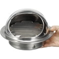 thumbnail image 4 of Grille d'Aération Ronde en Acier Inoxydable pour Mur Extérieur Couverture de Grille d'Aération 80mm, 4 of 5