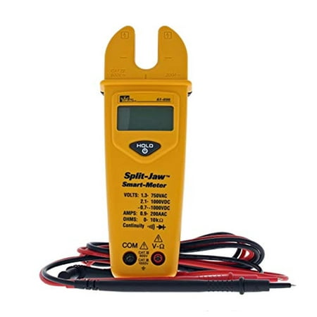 IDEAL INDUSTRIES INC 61 096 Automatic Split Jaw Smart Meter CATIII for 1000v CATIV for 600v Yellow Small