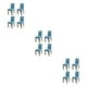 thumbnail image 5 of Yuarrent Funda de silla fácil de montar de 4 piezas para el hogar-sillas en minutos funda de silla moderna transpirable West Lake blue Type1 NO1, 5 of 6