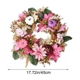thumbnail image 2 of PSVFUJZ 18 Inch Fall Wreaths for Front Door, Thanksgiving Farmhouse Decor, Artificial Autumn Wreath with Pumpkin Maple Leaf for Thanksgiving Farmhouses Home Outdoor Indoor Decor, 2 of 6
