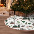 thumbnail image 5 of Bingfone Christmas Tree Skirt Mat Christmas Decoration Interior 48" -Camping Caravan 2, 5 of 6