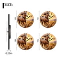 thumbnail image 2 of Personalized Analog Clock Non-Ticking Silent Wall Clocks Battery Operated Clocks with Picture Decorative for Living Room-Brown Horse Running Sunset Beautiful(12inch), 2 of 4