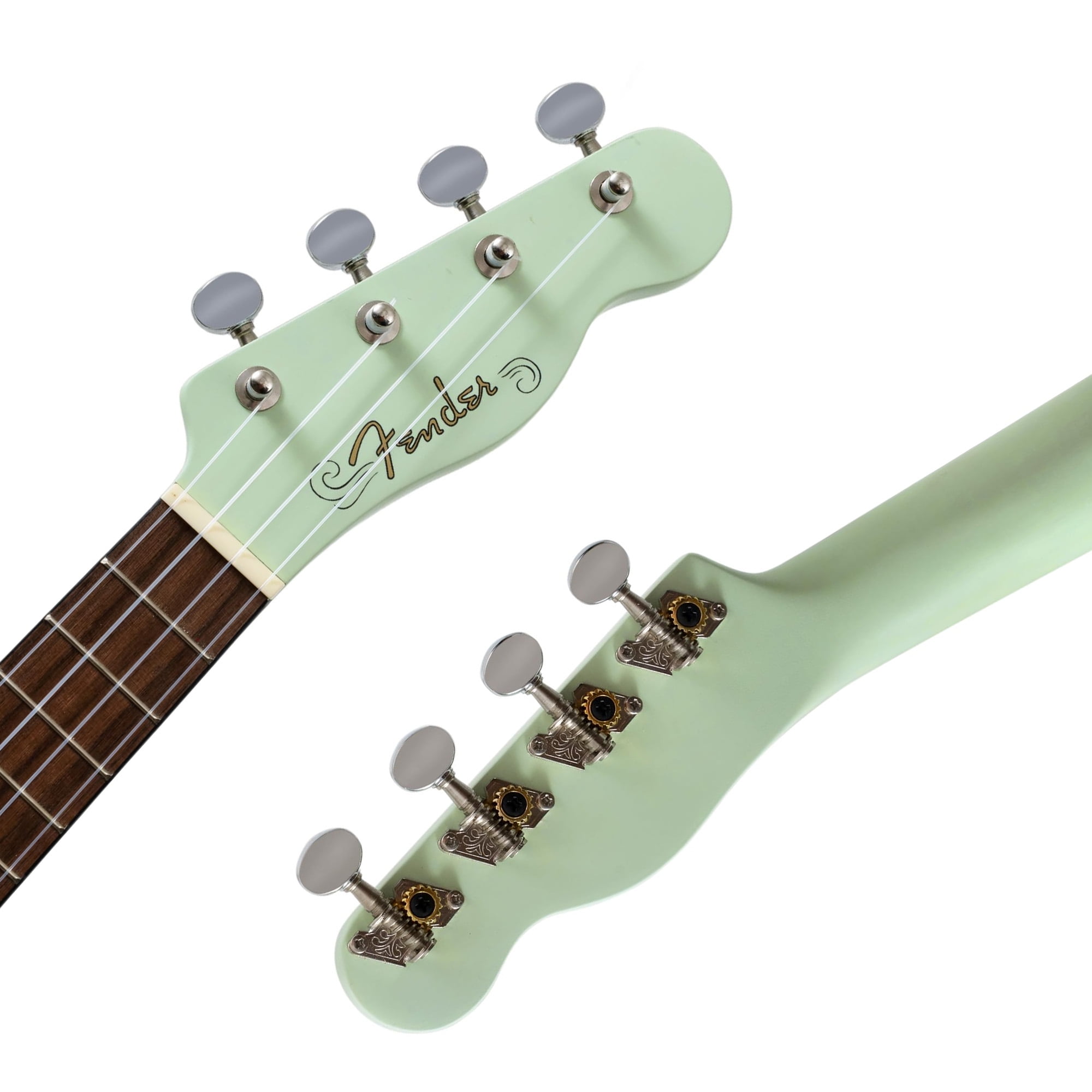 Fender Venice Soprano Ukulele - Surf Green Bundle with Gig Bag, Tuner, and Austin Bazaar Instructional DVD
