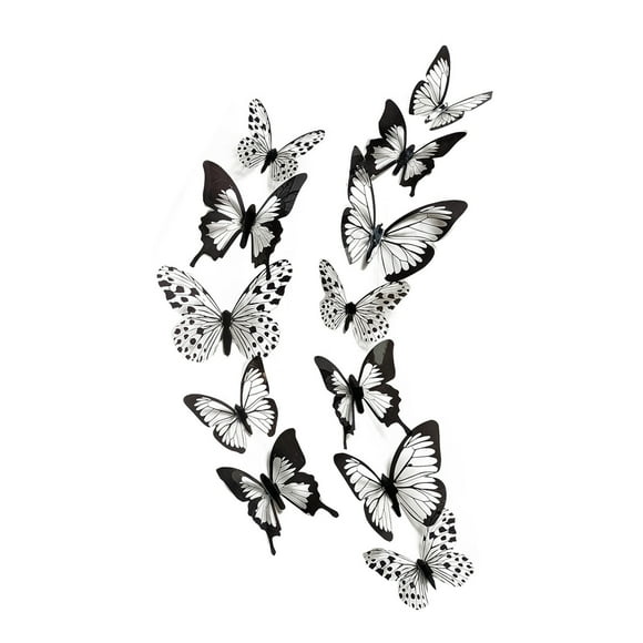 12pcs Decal Wall Stickers Home Decorations White