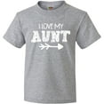 thumbnail image 3 of Inktastic I Love My Aunt with Arrow Youth T-Shirt, 3 of 5