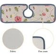 thumbnail image 4 of 4 Pcs SKYSONIC Faucet Absorbent Mat Pattern of Flowers Washable Counter Drying Pads Behind Faucet for Kitchen Bathroom, 4 of 7