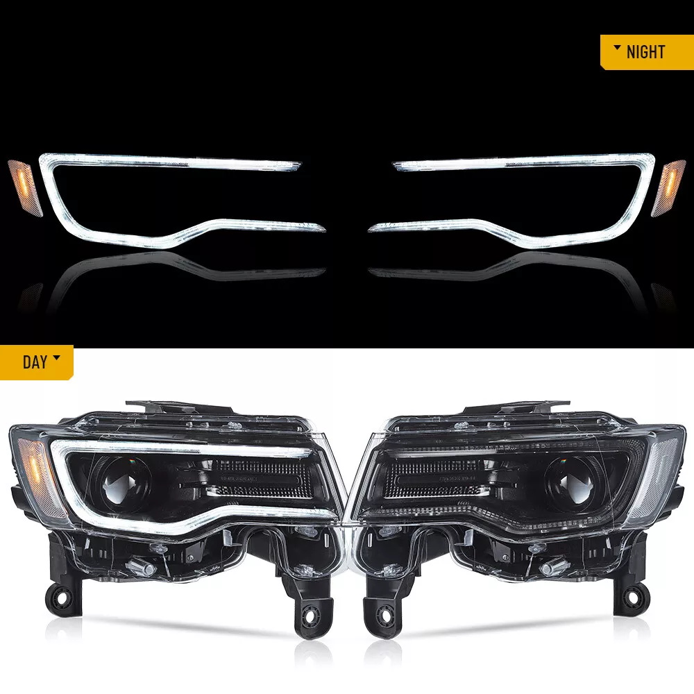 VLAND LED Dual Beam Headlights for Jeep Grand Cherokee 2014 2015 2016 2017 2018 2019 2020 2021 2022