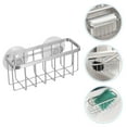 thumbnail image 2 of Qumonin Kitchen Sink Sponge Holder with Strong Cup, Sink Organizer for Cleaning Tools and Accessories, 2 of 7