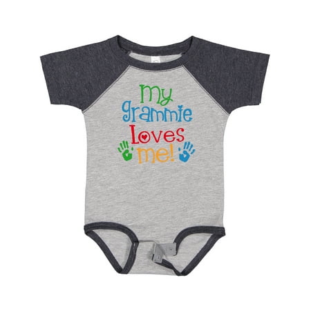 

Inktastic My Grammie Loves Me Gift Baby Boy or Baby Girl Bodysuit
