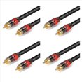 thumbnail image 1 of 4X Cable de Audio Digital Estéreo Premium una Cable Coaxial SPDIF Altavoz Macho Cable de Subwoofer de Alta Fidelidad AV 2M, 1 of 9