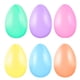 thumbnail image 4 of Cáscara de huevo de Pascua de plástico con forma de huevo, decoración con abertura, color huevo torcido, 4 x 6 cm, cáscara de huevo pequeña de plástico, 4 of 5